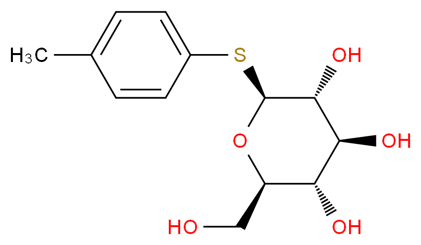 p-Tolyl 1-thio-β-D-glucopyranoside_Molecular_structure_CAS_1152-39-2)