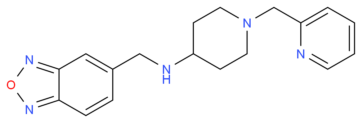 N-(2,1,3-benzoxadiazol-5-ylmethyl)-1-(pyridin-2-ylmethyl)piperidin-4-amine_Molecular_structure_CAS_)