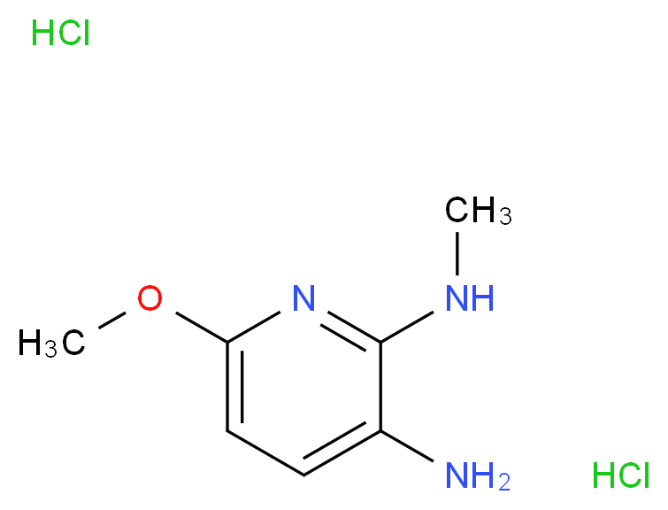 6-Methoxy-N2-Methylpyridine-2,3-diaMine dihydrochloride_Molecular_structure_CAS_83732-72-3)