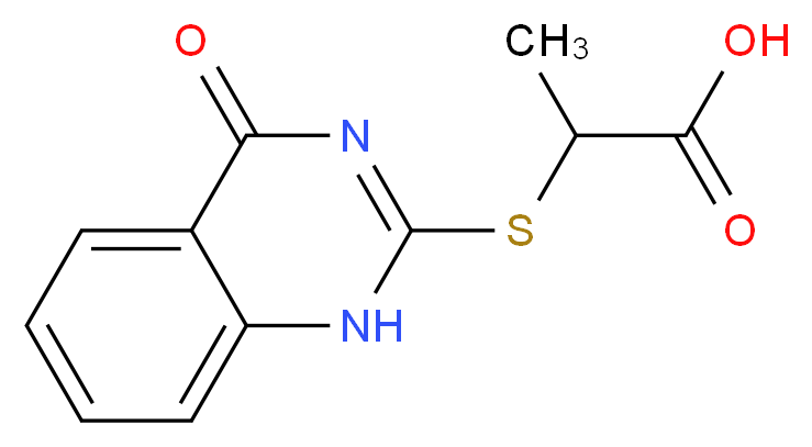 2-(4-Oxo-1,4-dihydro-quinazolin-2-ylsulfanyl)-propionic acid_Molecular_structure_CAS_)