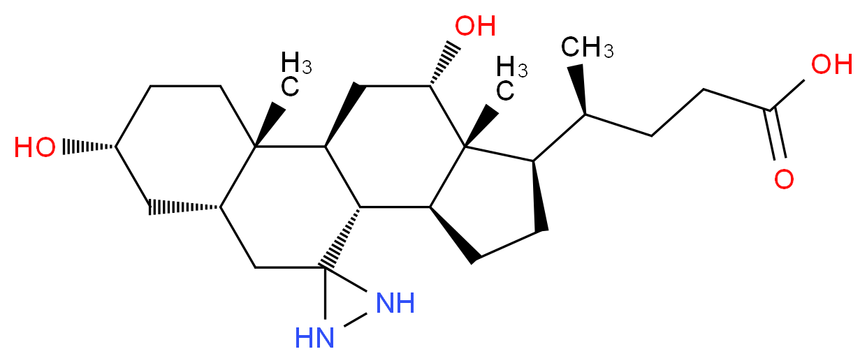 3α,12-α-Dihydroxy-7-diazirdinecholanic Acid_Molecular_structure_CAS_86933-63-3)