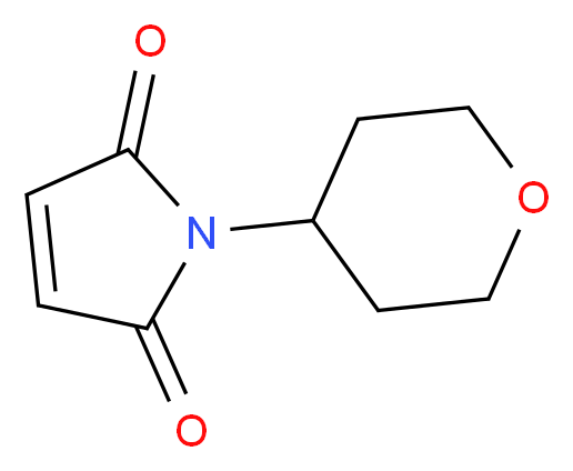 1-(oxan-4-yl)-2,5-dihydro-1H-pyrrole-2,5-dione_Molecular_structure_CAS_)