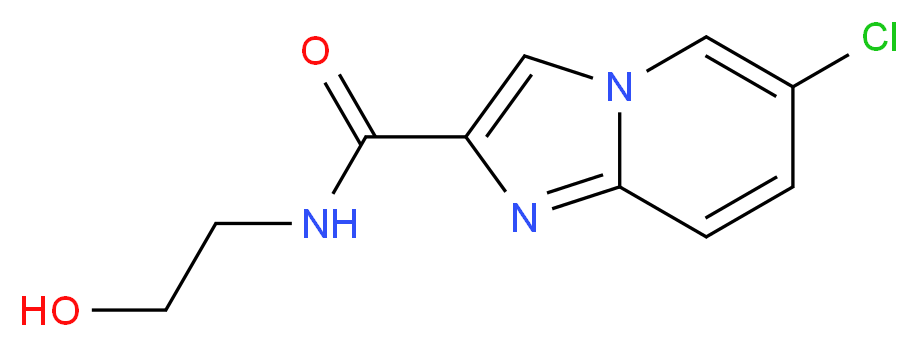 6-Chloro-N-(2-hydroxyethyl)imidazo[1,2-a]pyridine-2-carboxamide_Molecular_structure_CAS_)