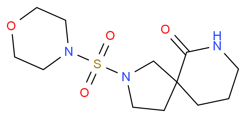 2-(4-morpholinylsulfonyl)-2,7-diazaspiro[4.5]decan-6-one_Molecular_structure_CAS_)
