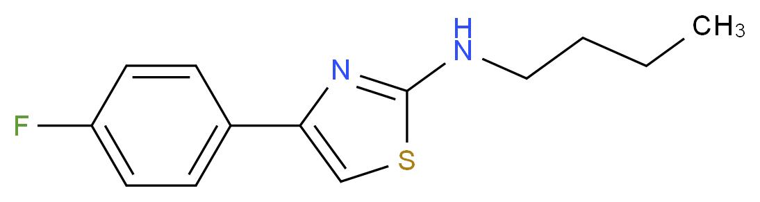 Butyl-[4-(4-fluoro-phenyl)-thiazol-2-yl]-amine_Molecular_structure_CAS_)