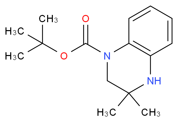 tert-butyl 3,3-dimethyl-1,2,3,4-tetrahydroquinoxaline-1-carboxylate_Molecular_structure_CAS_)