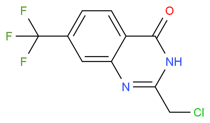 2-(chloromethyl)-7-(trifluoromethyl)quinazolin-4(3H)-one_Molecular_structure_CAS_)