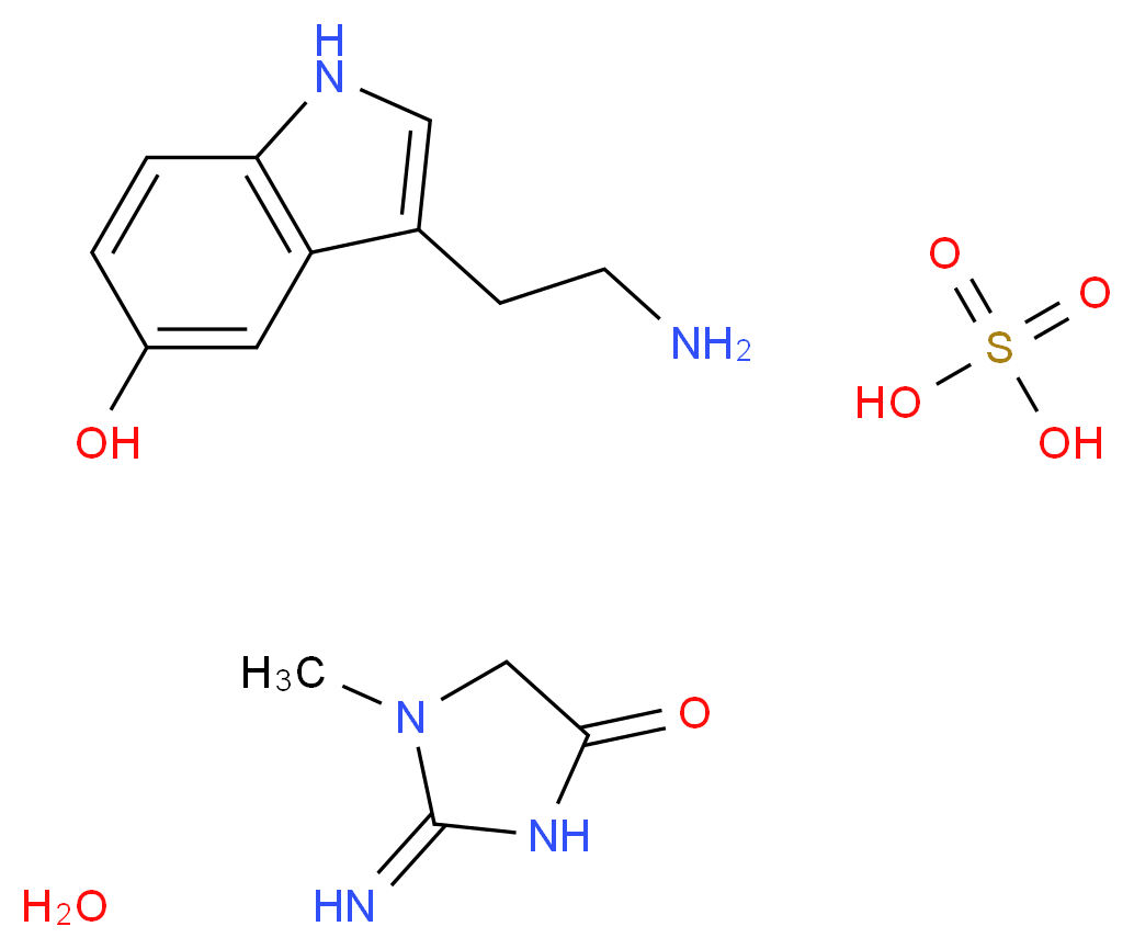 Serotonin creatinine sulfate salt monohydrate_Molecular_structure_CAS_61-47-2)