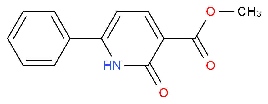 Methyl 2-oxo-6-phenyl-1,2-dihydropyridine-3-carboxylate_Molecular_structure_CAS_)