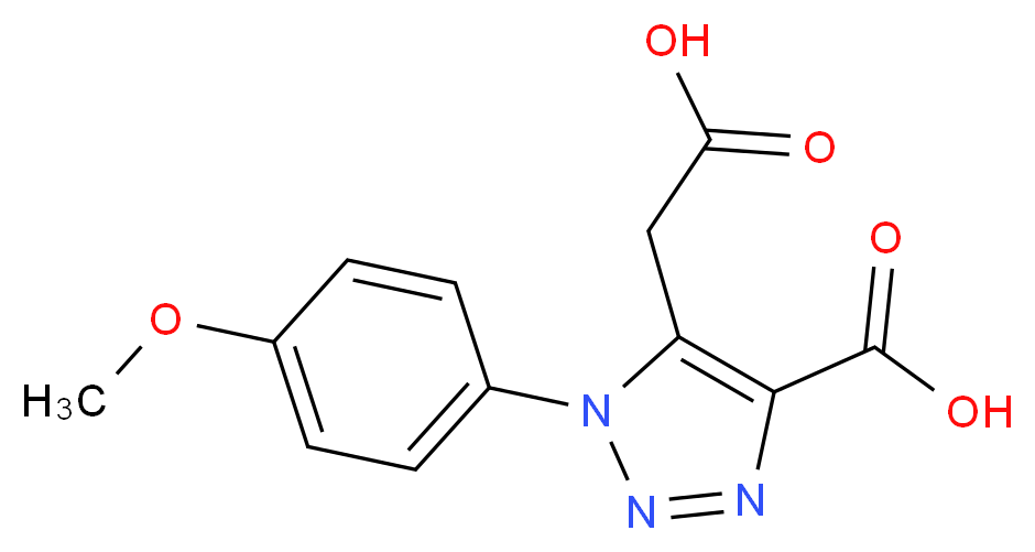 5-(Carboxymethyl)-1-(4-methoxyphenyl)-1H-1,2,3-triazole-4-carboxylic acid_Molecular_structure_CAS_)