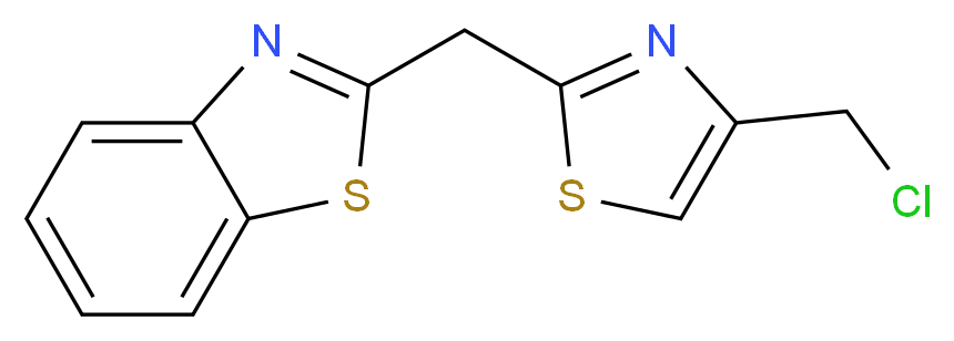 2-{[4-(chloromethyl)-1,3-thiazol-2-yl]methyl}-1,3-benzothiazole_Molecular_structure_CAS_342405-25-8)