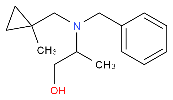 2-{benzyl[(1-methylcyclopropyl)methyl]amino}-1-propanol_Molecular_structure_CAS_)