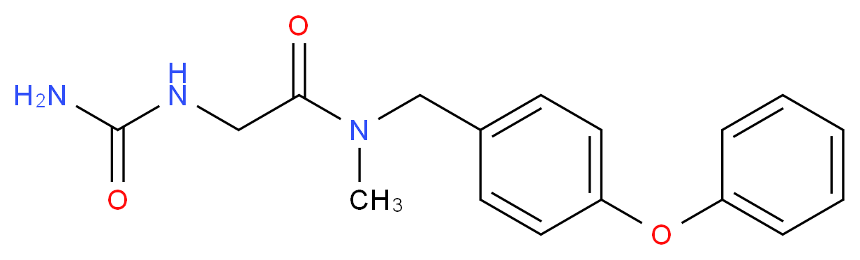 N~2~-(aminocarbonyl)-N~1~-methyl-N~1~-(4-phenoxybenzyl)glycinamide_Molecular_structure_CAS_)