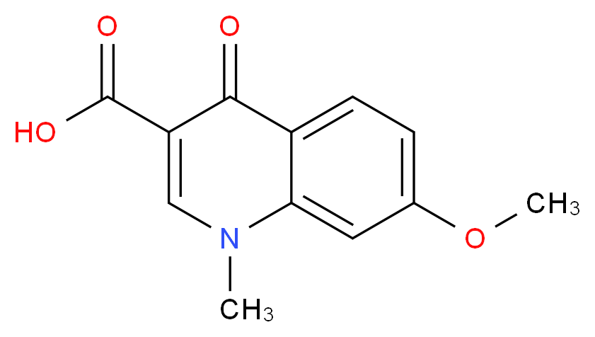 7-methoxy-1-methyl-4-oxo-1,4-dihydroquinoline-3-carboxylic acid_Molecular_structure_CAS_)