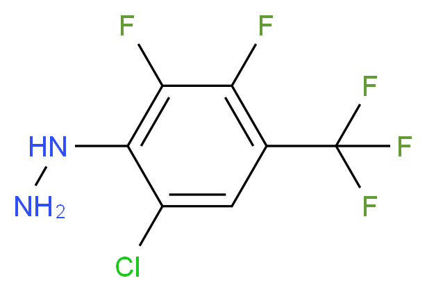 6-Chloro-2,3-difluoro-4-(trifluoromethyl)phenylhydrazine 98%_Molecular_structure_CAS_120769-98-4)