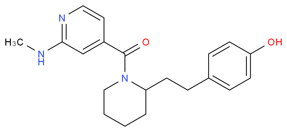 4-(2-{1-[2-(methylamino)isonicotinoyl]-2-piperidinyl}ethyl)phenol_Molecular_structure_CAS_)