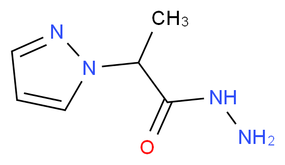 2-(1H-Pyrazol-1-yl)propanohydrazide_Molecular_structure_CAS_1217862-45-7)