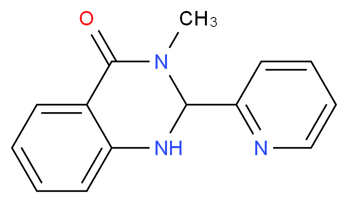 3-methyl-2-(pyridin-2-yl)-2,3-dihydroquinazolin-4(1H)-one_Molecular_structure_CAS_)