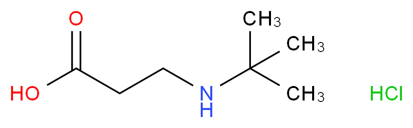 3-(tert-butylamino)propanoic acid hydrochloride_Molecular_structure_CAS_51482-99-6)