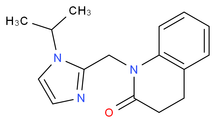 1-[(1-isopropyl-1H-imidazol-2-yl)methyl]-3,4-dihydroquinolin-2(1H)-one_Molecular_structure_CAS_)