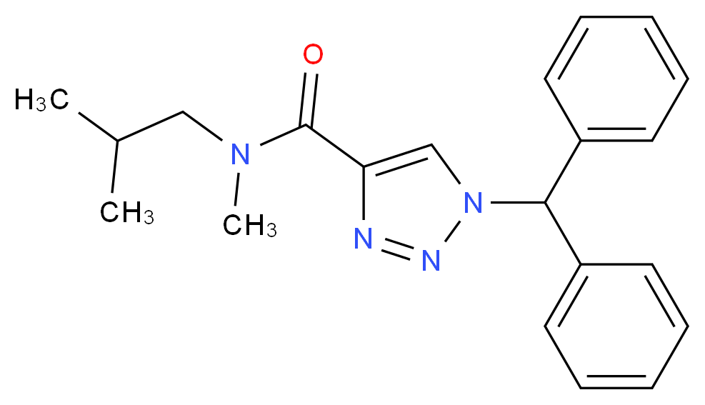 1-(diphenylmethyl)-N-isobutyl-N-methyl-1H-1,2,3-triazole-4-carboxamide_Molecular_structure_CAS_)