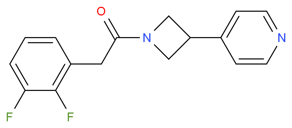 4-{1-[(2,3-difluorophenyl)acetyl]-3-azetidinyl}pyridine_Molecular_structure_CAS_)
