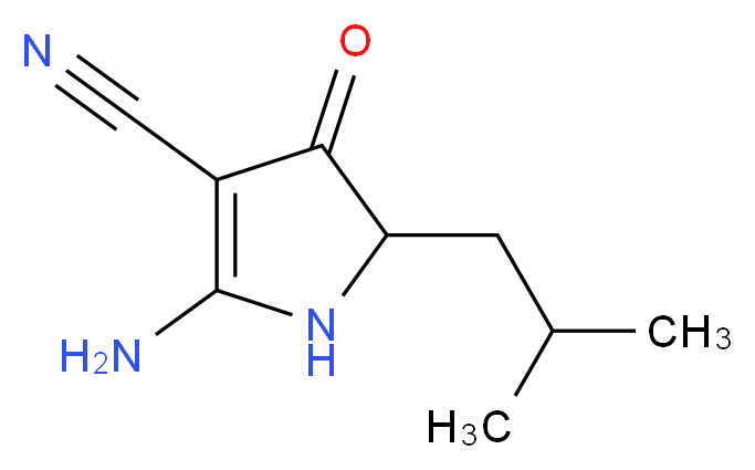 2-amino-5-isobutyl-4-oxo-4,5-dihydro-1H-pyrrole-3-carbonitrile_Molecular_structure_CAS_)