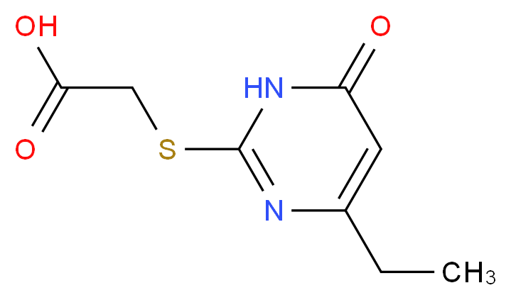 [(4-ethyl-6-oxo-1,6-dihydropyrimidin-2-yl)thio]acetic acid_Molecular_structure_CAS_)