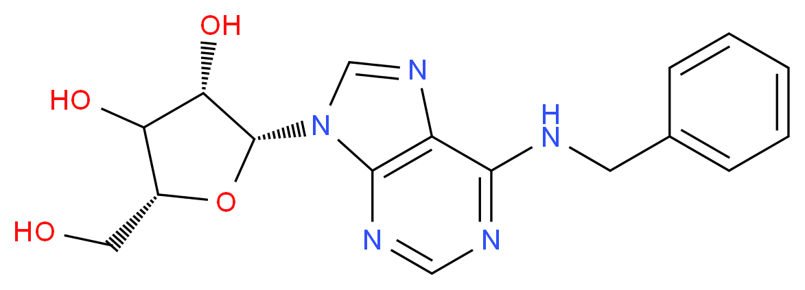 6-Benzylaminopurine Riboside_Molecular_structure_CAS_4294-16-0)