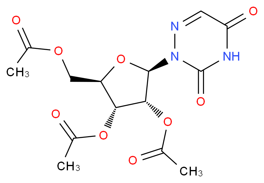 (-)-6-Azauridine 2′,3′,5′-triacetate_Molecular_structure_CAS_2169-64-4)