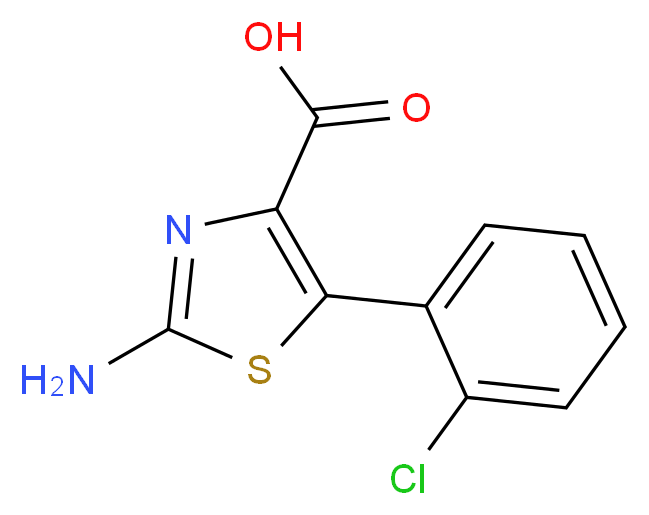 2-Amino-5-(2-chlorophenyl)-1,3-thiazole-4-carboxylic acid_Molecular_structure_CAS_)