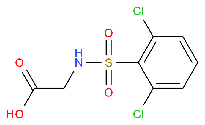 (2,6-Dichloro-benzenesulfonylamino)-acetic acid_Molecular_structure_CAS_19818-06-5)