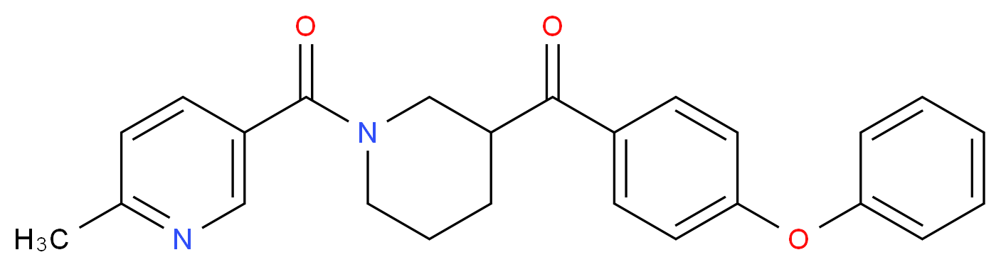 {1-[(6-methyl-3-pyridinyl)carbonyl]-3-piperidinyl}(4-phenoxyphenyl)methanone_Molecular_structure_CAS_)