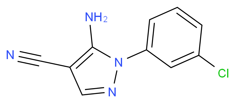 5-amino-1-(3-chlorophenyl)-1H-pyrazole-4-carbonitrile_Molecular_structure_CAS_51516-68-8)