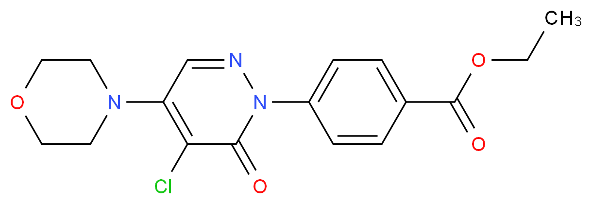 ethyl 4-[5-chloro-4-morpholino-6-oxopyridazin-1(6H)-yl]benzoate_Molecular_structure_CAS_)