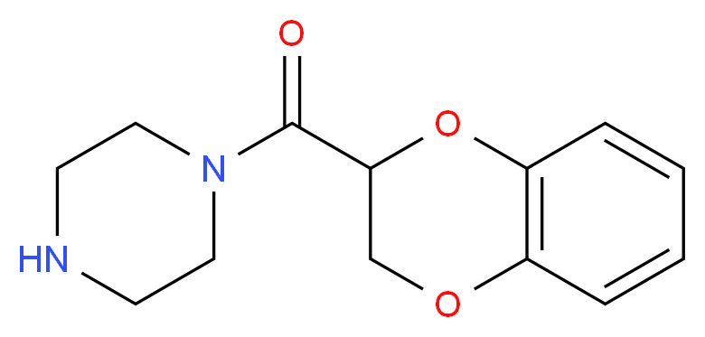 1-(1,4-Benzodioxan-2-ylcarbonyl)piperazine_Molecular_structure_CAS_70918-00-2)