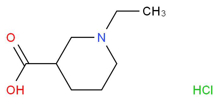 1-Ethylpiperidine-3-carboxylic acid hydrochloride_Molecular_structure_CAS_)