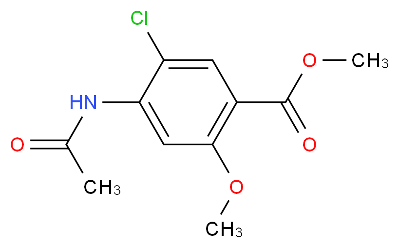 Methyl 4-acetamido-5-chloro-2-methoxybenzoate_Molecular_structure_CAS_4093-31-6)