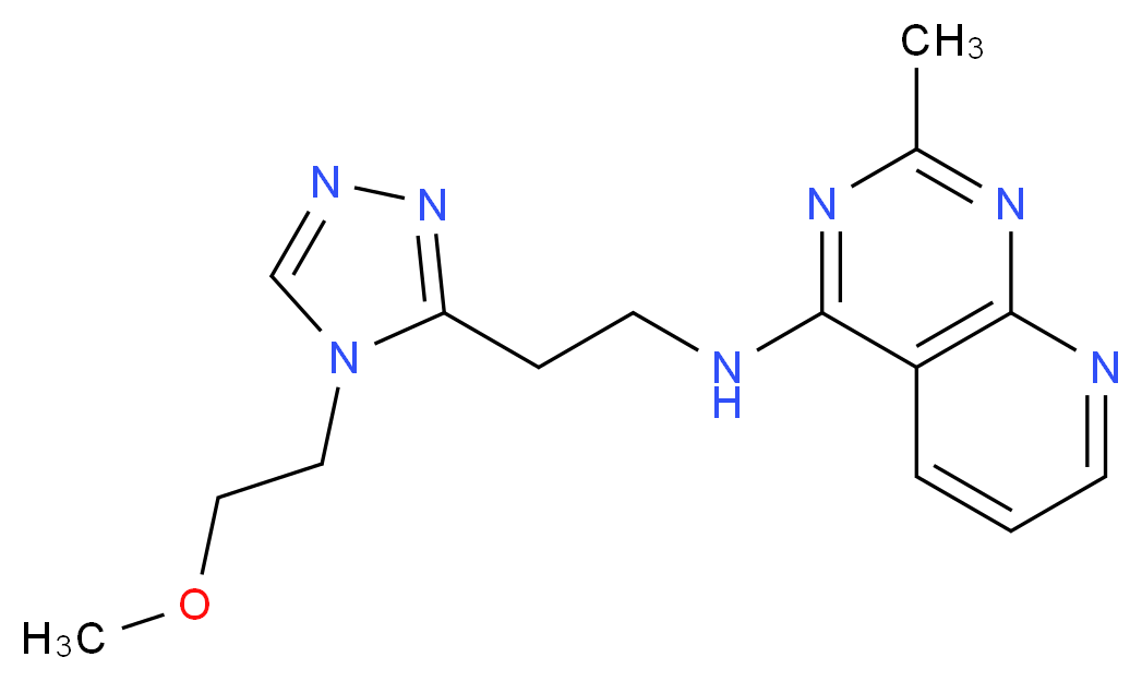 N-{2-[4-(2-methoxyethyl)-4H-1,2,4-triazol-3-yl]ethyl}-2-methylpyrido[2,3-d]pyrimidin-4-amine_Molecular_structure_CAS_)