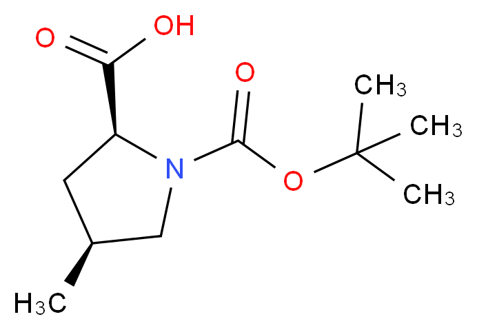 (2S,4S)-N-BOC-4-METHYLPYRROLIDINE-2-CARBOXYLIC ACID_Molecular_structure_CAS_364750-81-2)