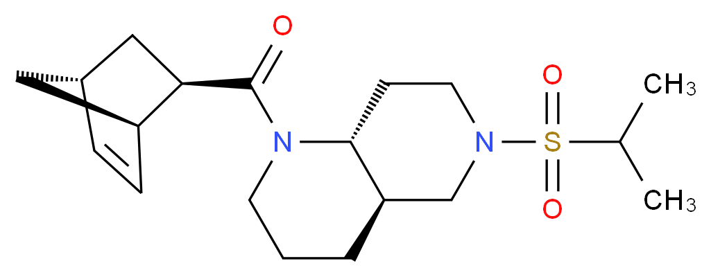 (4aR*,8aR*)-1-[(1R*,2R*,4R*)-bicyclo[2.2.1]hept-5-en-2-ylcarbonyl]-6-(isopropylsulfonyl)decahydro-1,6-naphthyridine_Molecular_structure_CAS_)