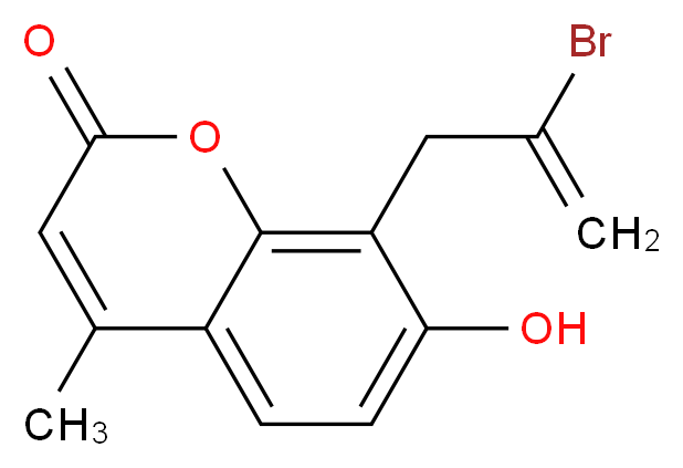 8-(2-bromoallyl)-7-hydroxy-4-methyl-2H-chromen-2-one_Molecular_structure_CAS_)