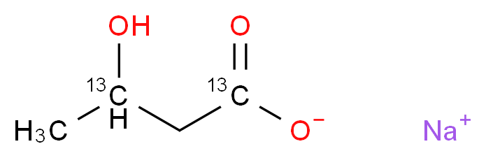 Sodium DL-3-hydroxybutyrate-1,3-13C2_Molecular_structure_CAS_287389-34-8)