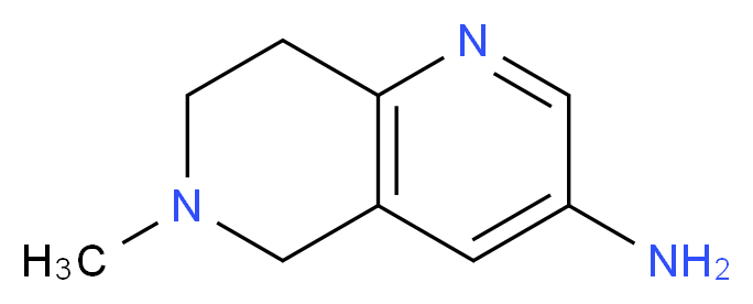 5,6,7,8-Tetrahydro-6-Methyl-1,6-naphthyridin-3-aMine_Molecular_structure_CAS_216966-37-9)