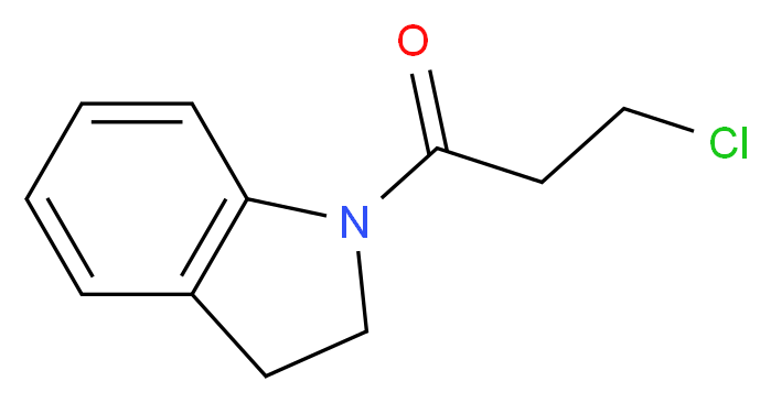 3-chloro-1-(2,3-dihydro-1H-indol-1-yl)propan-1-one_Molecular_structure_CAS_)