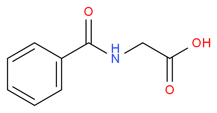 2-benzamidoacetic acid_Molecular_structure_CAS_)