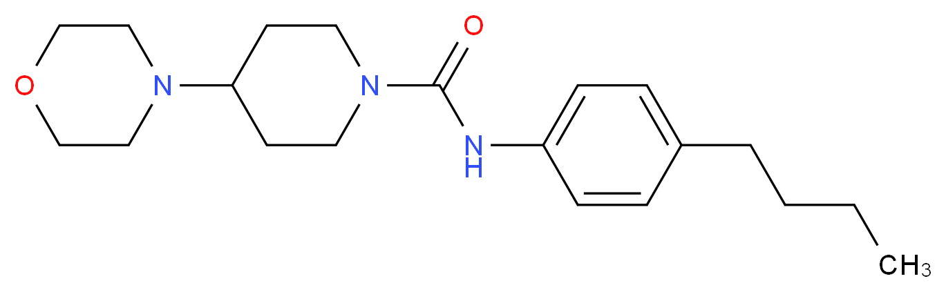 N-(4-butylphenyl)-4-morpholin-4-ylpiperidine-1-carboxamide_Molecular_structure_CAS_)