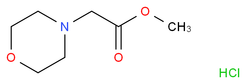 Morpholin-4-yl-acetic acid methyl ester hydrochloride_Molecular_structure_CAS_67067-94-1)