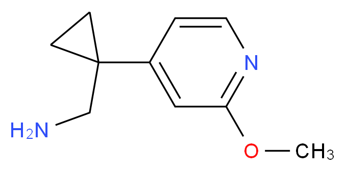 (1-(2-methoxypyridin-4-yl)cyclopropyl)methanamine_Molecular_structure_CAS_1060807-10-4)