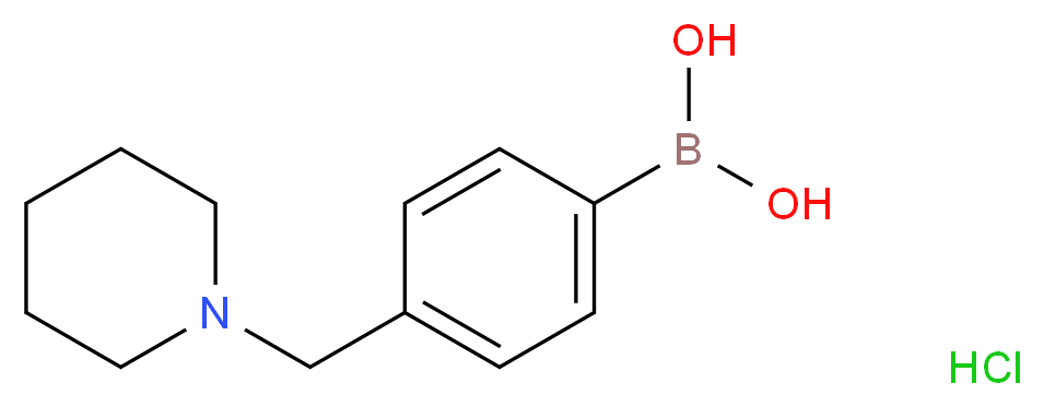 [4-(Piperidin-1-ylmethyl)phenyl]boronic acid hydrochloride_Molecular_structure_CAS_)